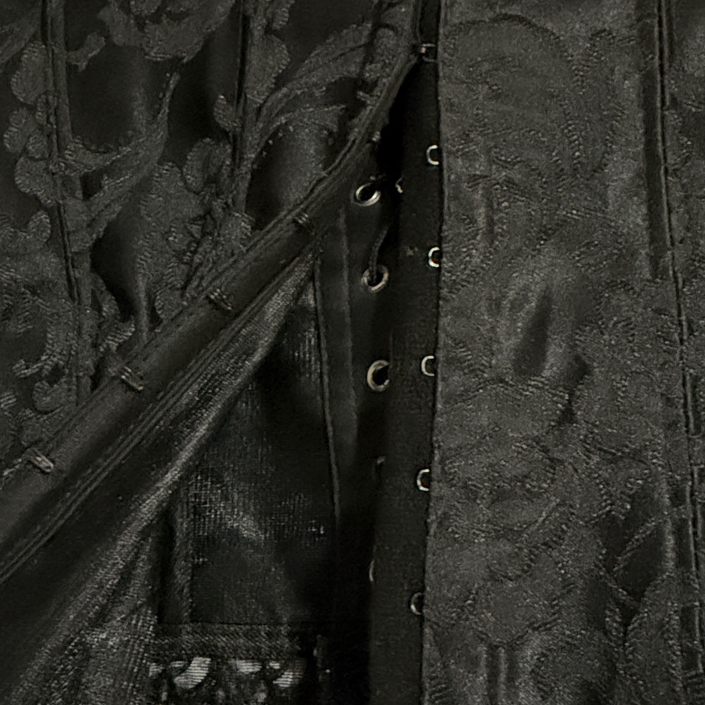 Frederick's of Hollywood Black Lace Corset Top - Picture 3 of 4